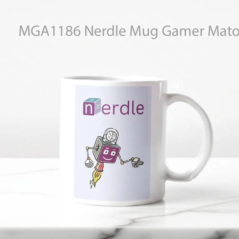 Nerdle Game Mug