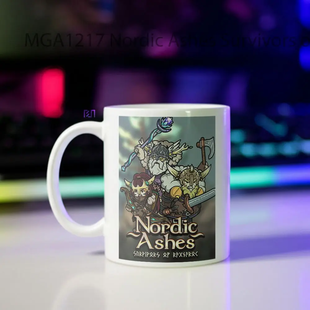 Nordic Ashes Survivors of Ragnarok Game Mug - Sudut 2