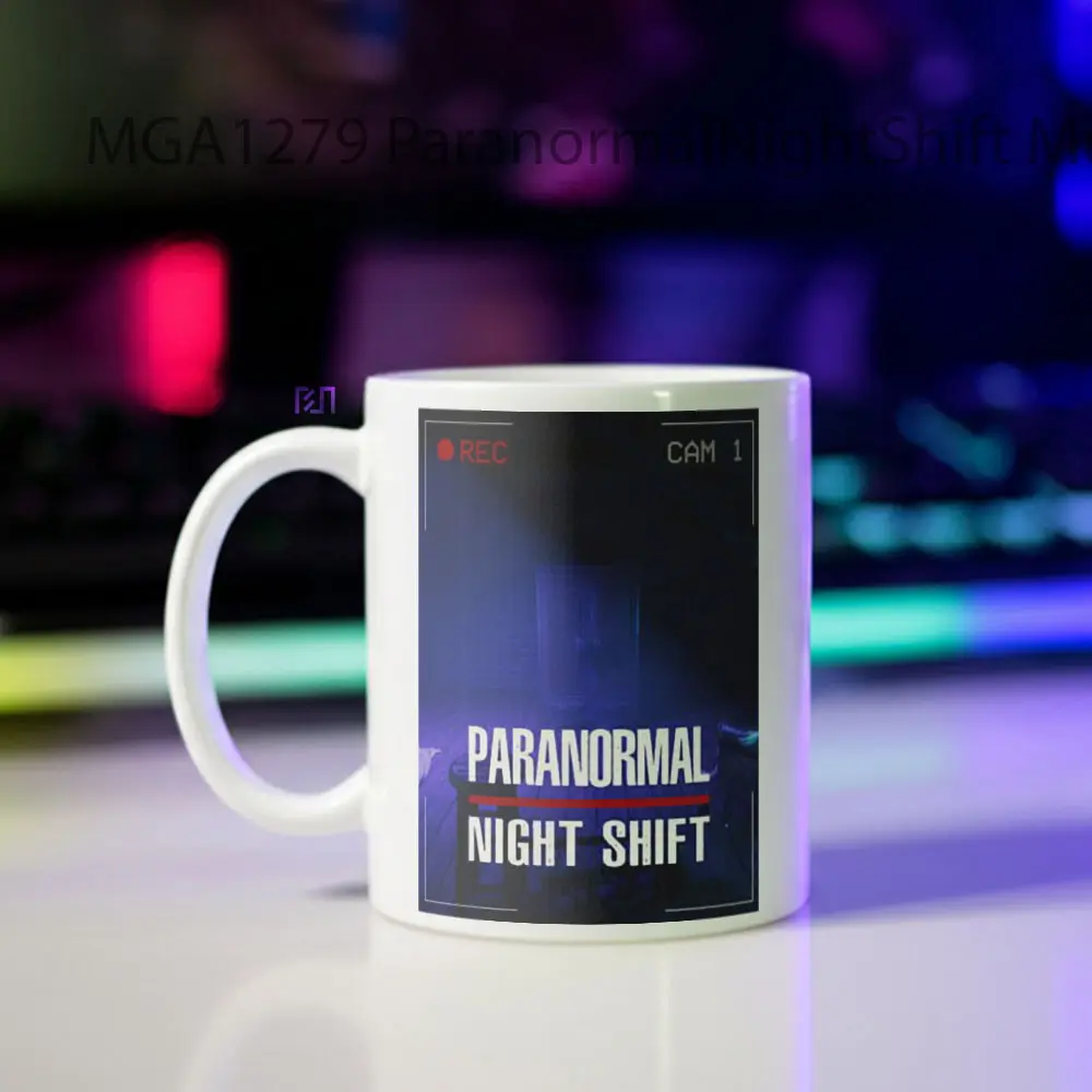 Paranormal Night Shift Game Mug - Sudut 2