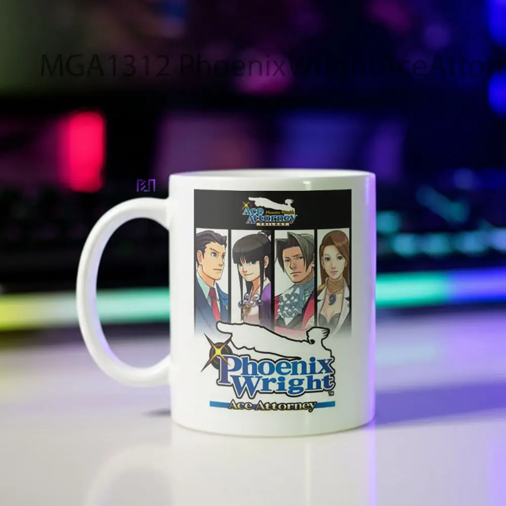 Phoenix Wright Ace Attorney Game Mug - Tampak Kanan