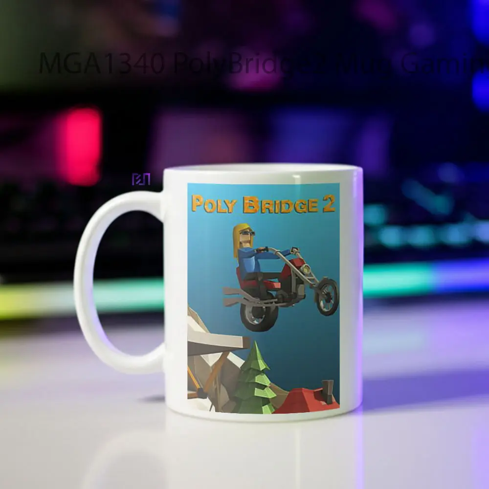 Poly Bridge 2 Game Mug - Sudut 2