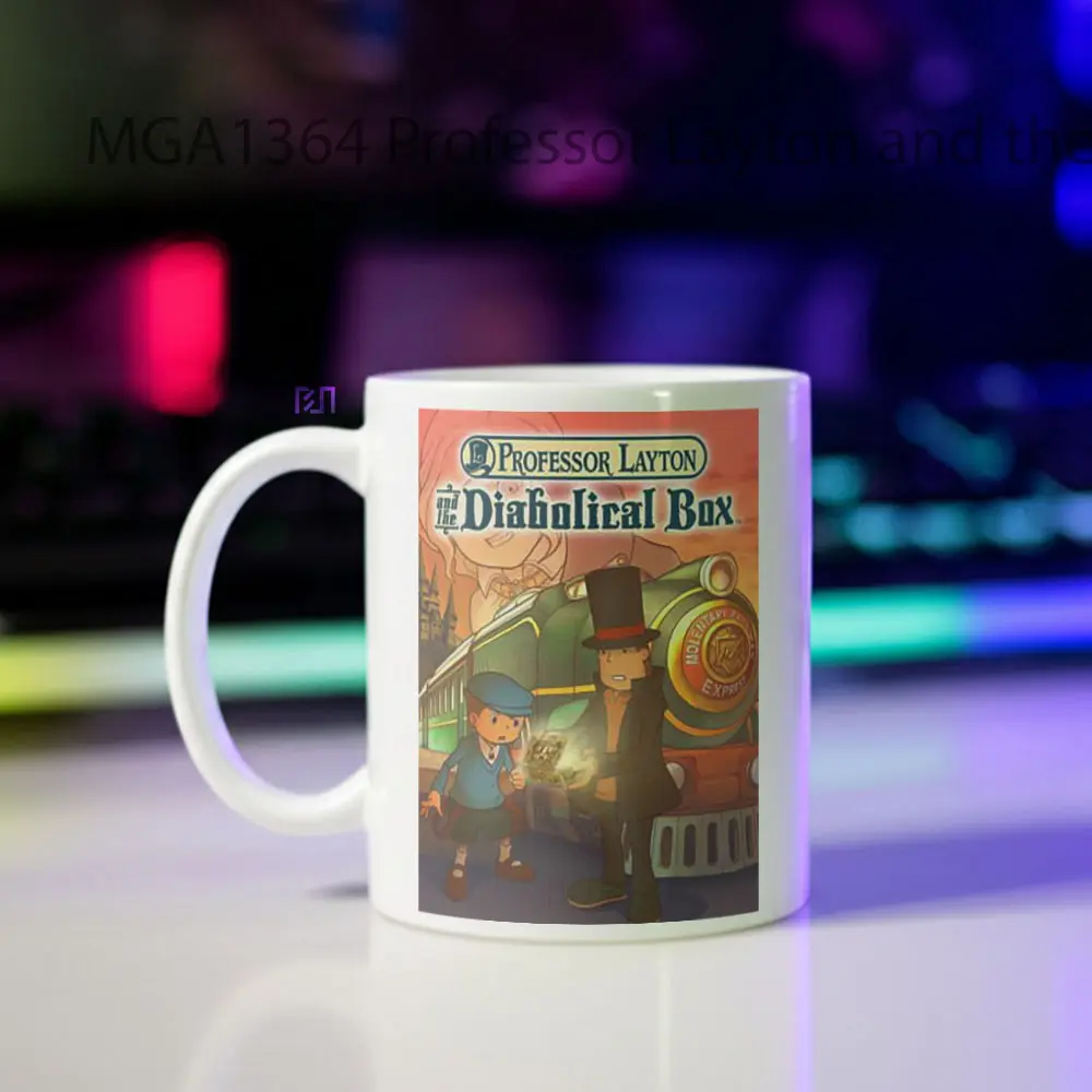 Professor Layton and the Diabolical Box Game Mug - Sudut 2