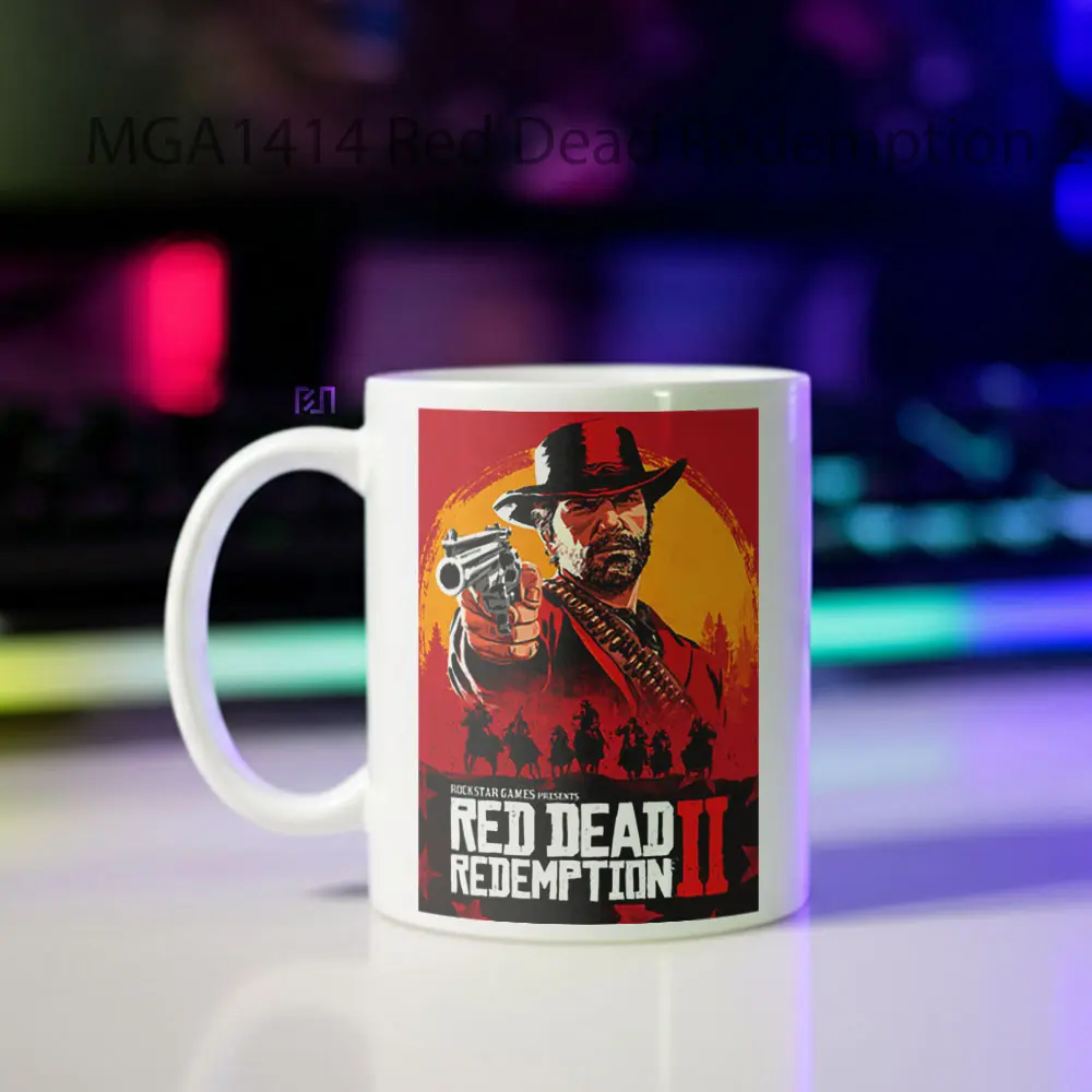 Red Dead Redemption 2 Game Mug - Sudut 2