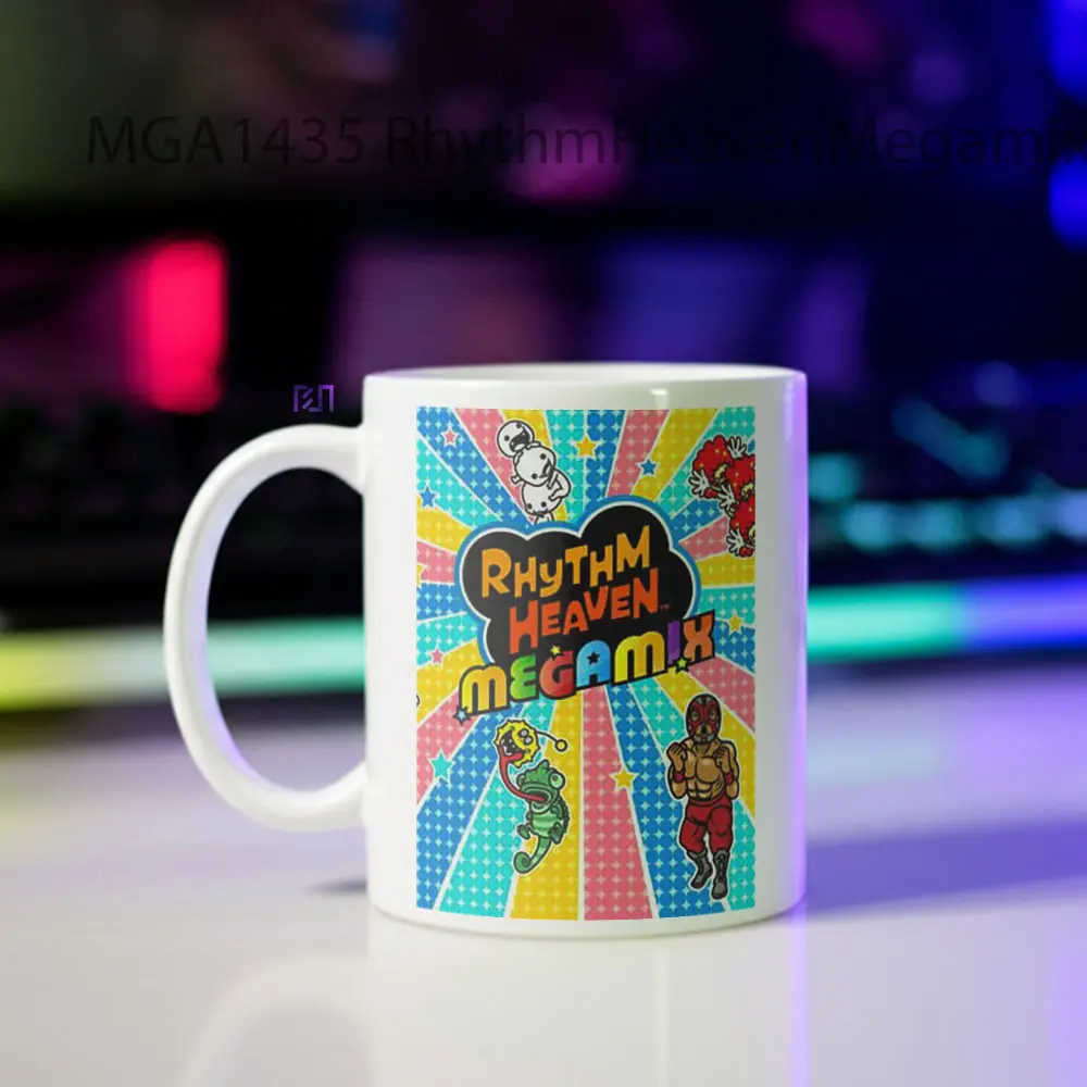 Rhythm Heaven Megamix Game Mug - Sudut 2