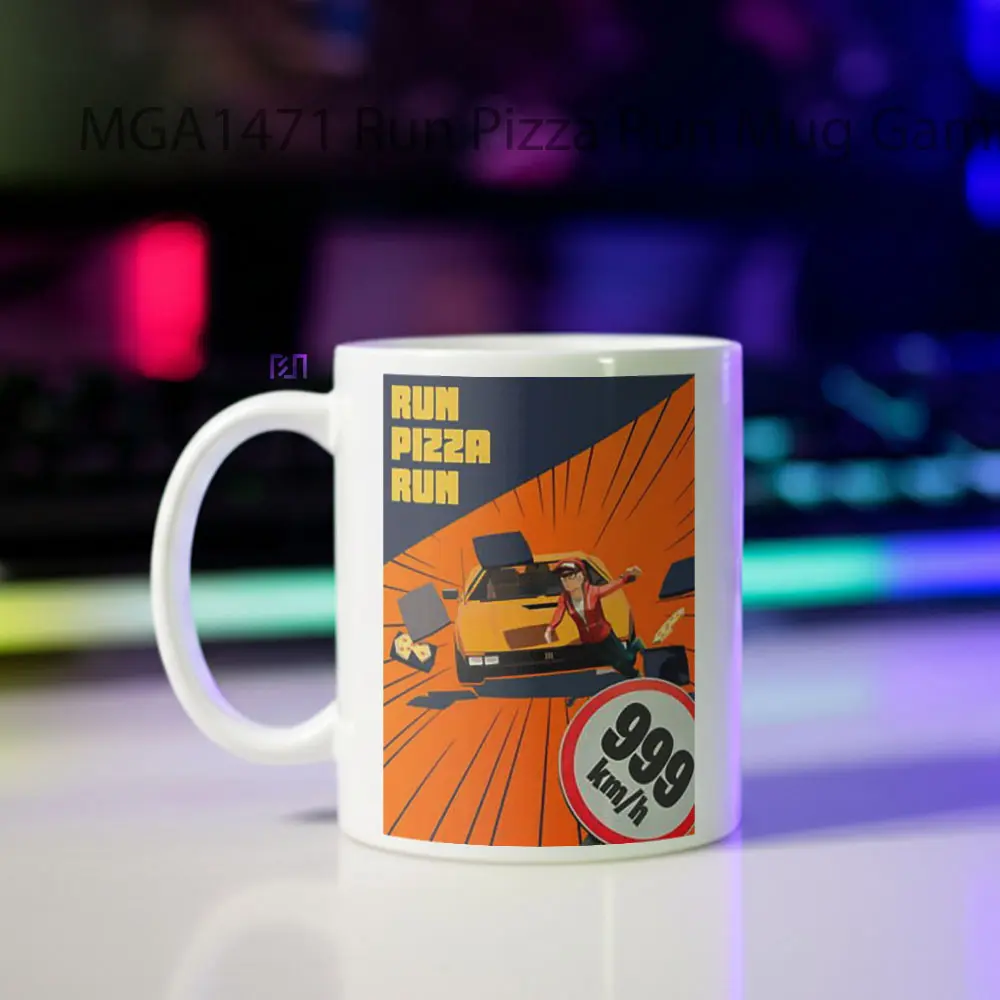 Run Pizza Run Game Mug - Sudut 2