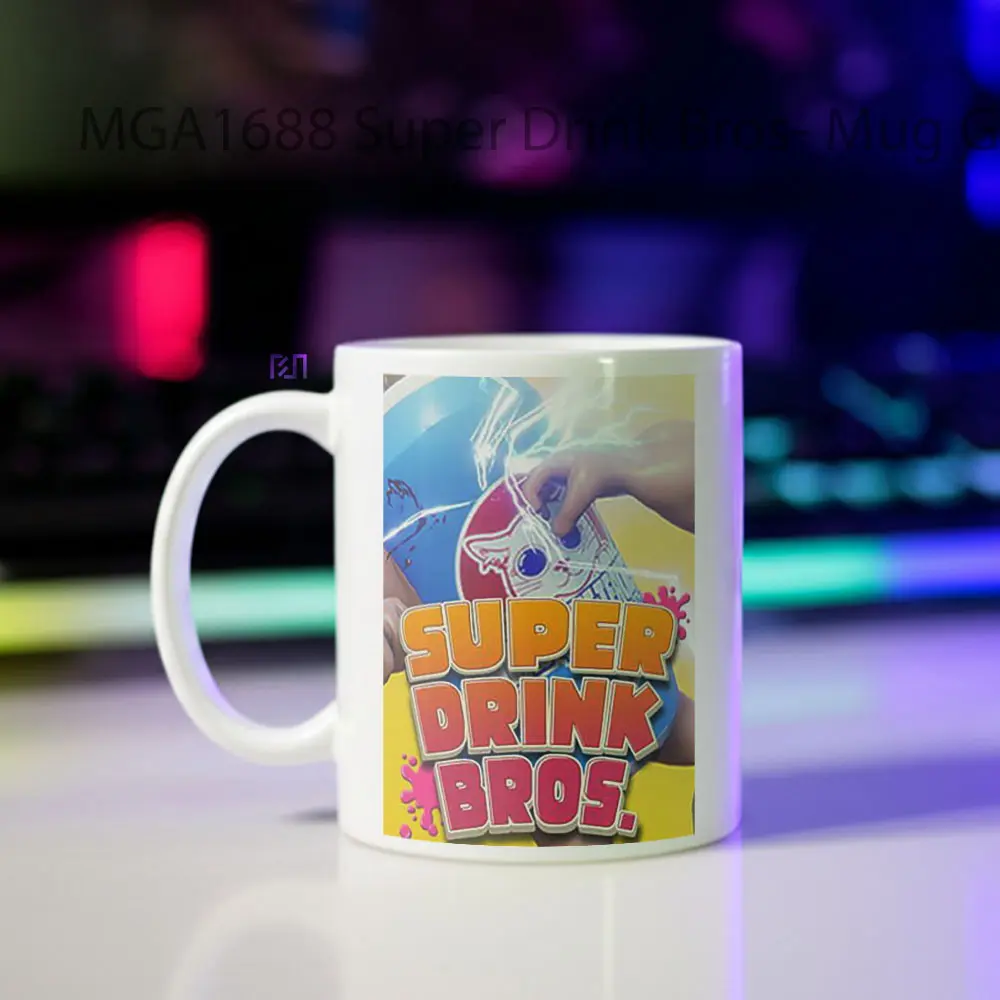 Super Drink Bros- Game Mug - Sudut 2