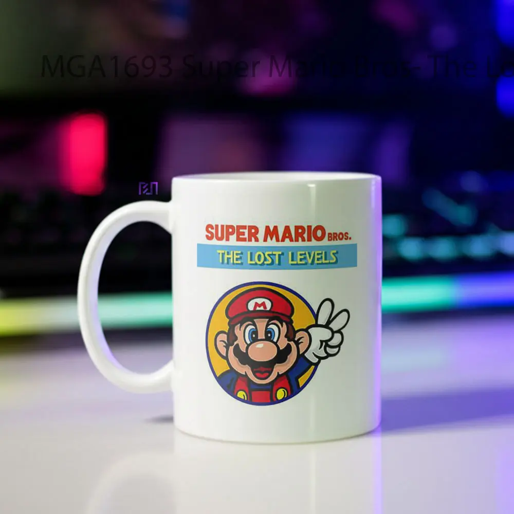 Super Mario Bros- The Lost Levels Game Mug - Sudut 2
