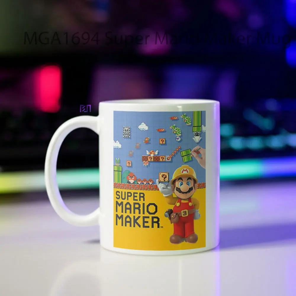 Super Mario Maker Game Mug - Sudut 2