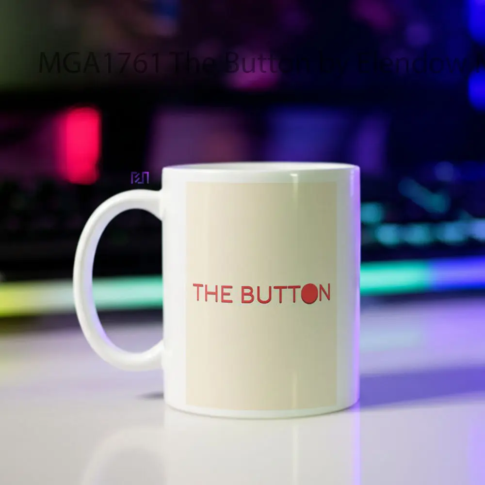 The Button by Elendow Game Mug - Sudut 2