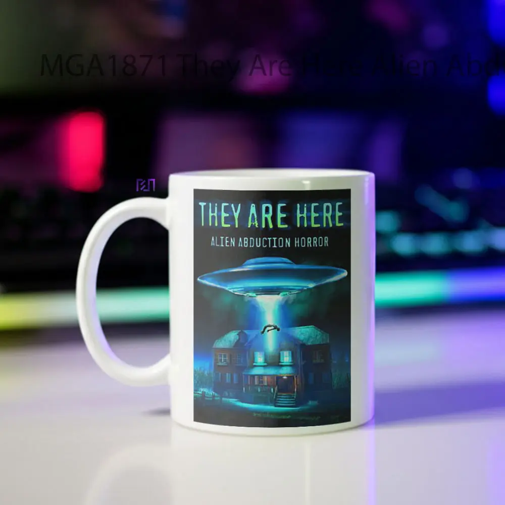 They Are Here Alien Abduction Horror Game Mug - Sudut 2