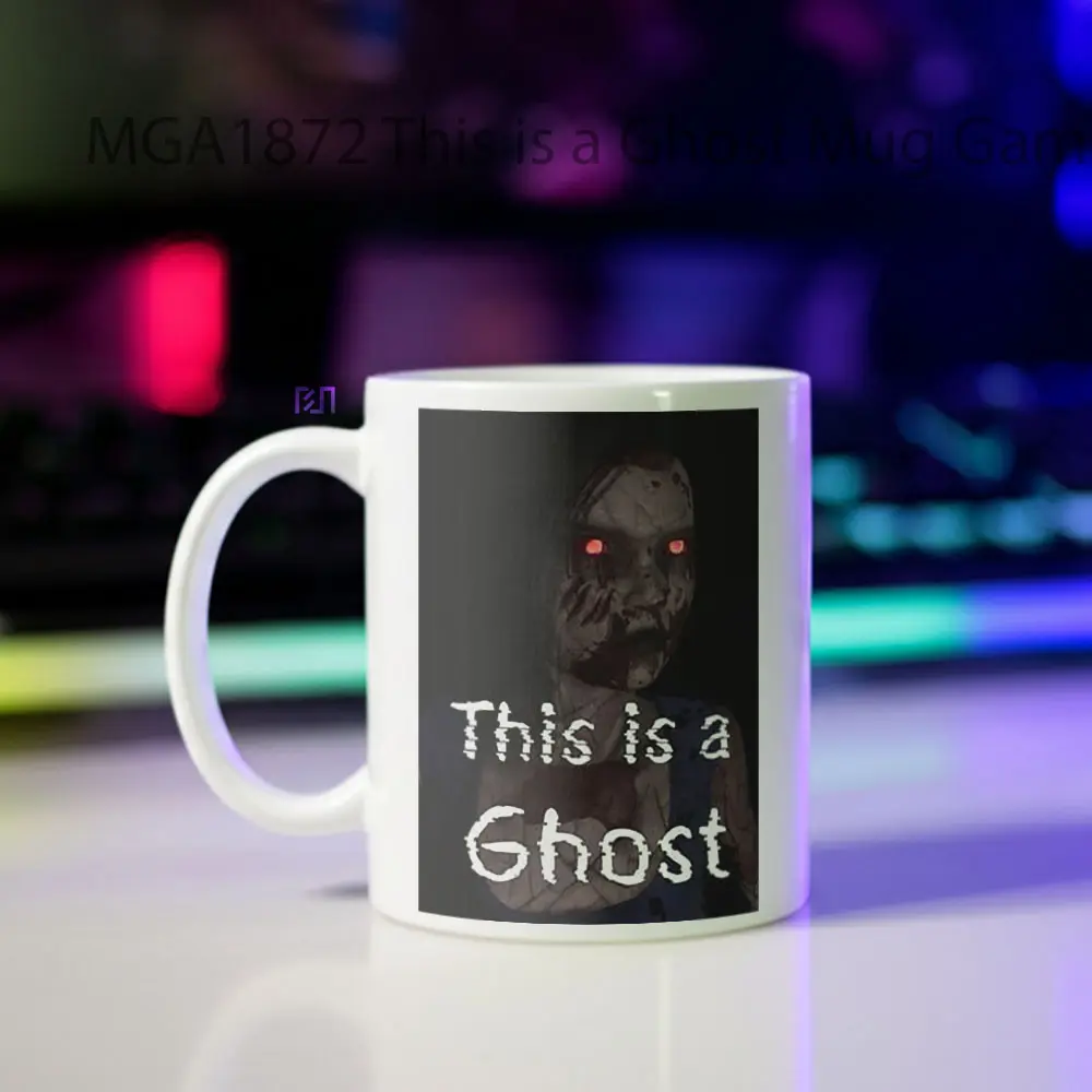 This is a Ghost Game Mug - Sudut 2