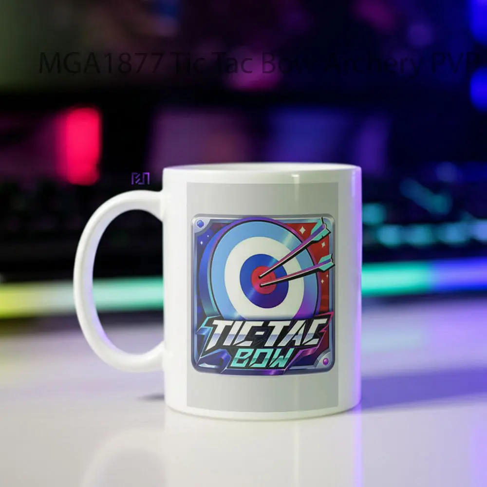 Tic Tac Bow Archery PVP Game Mug - Sudut 2