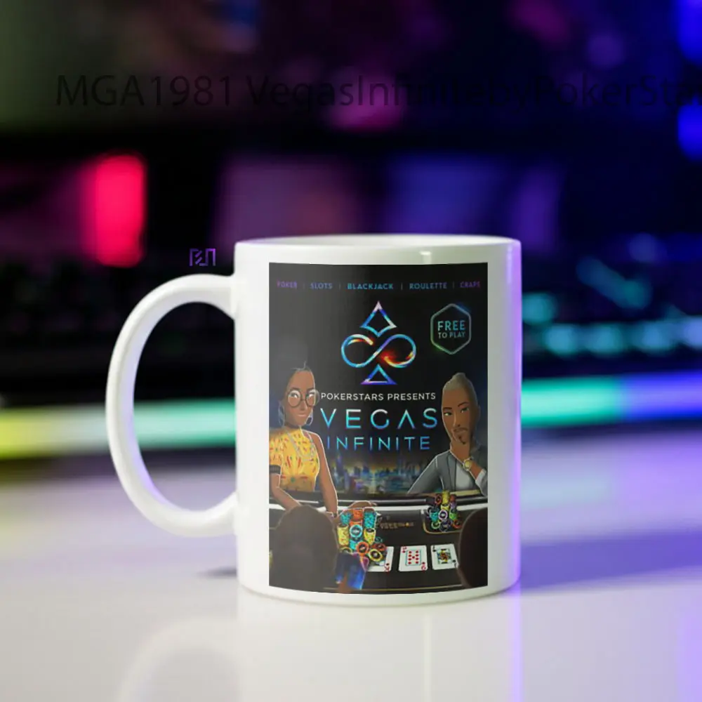 VegasInfinitebyPokerStars Game Mug - Sudut 2