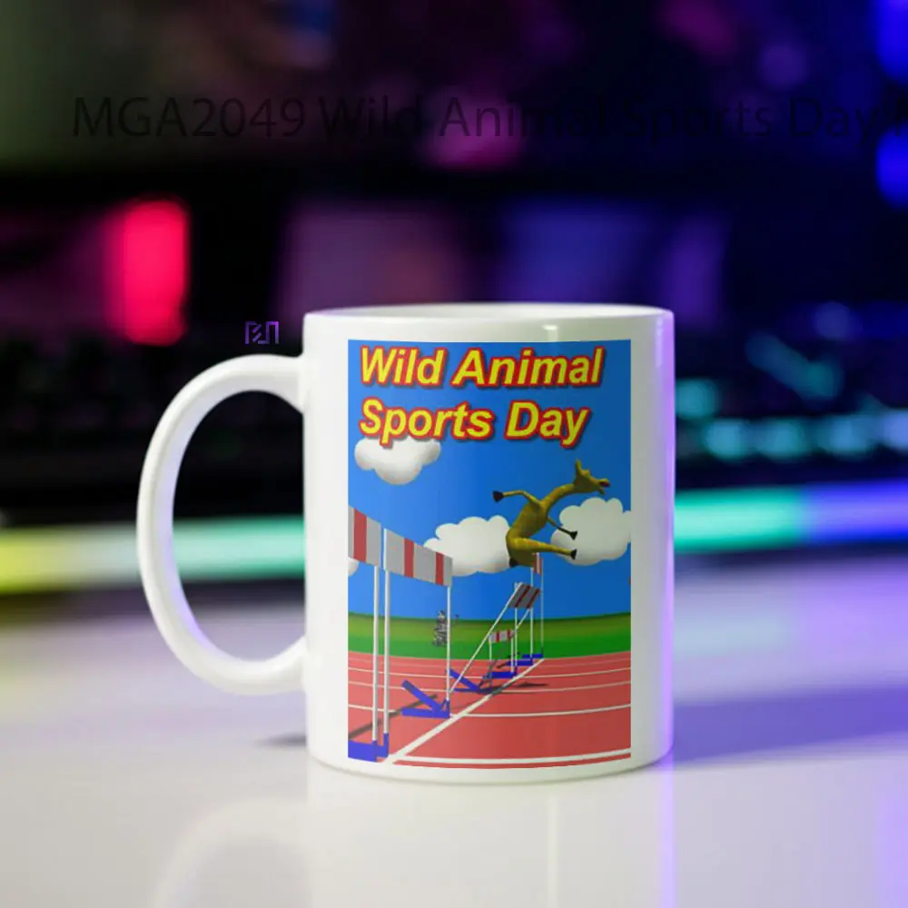 Wild Animal Sports Day Game Mug - Sudut 2