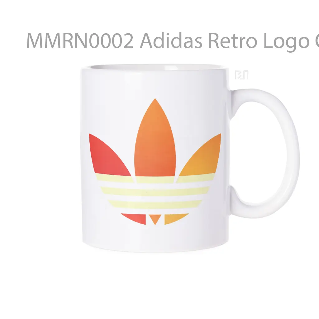 Adidas Retro Logo Colorful Clipart Gelas Keramik Mug