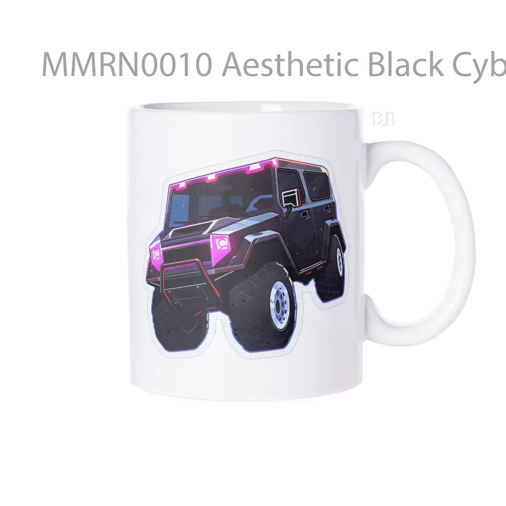 Aesthetic Black Cyberpunk Suv Gelas Keramik Mug