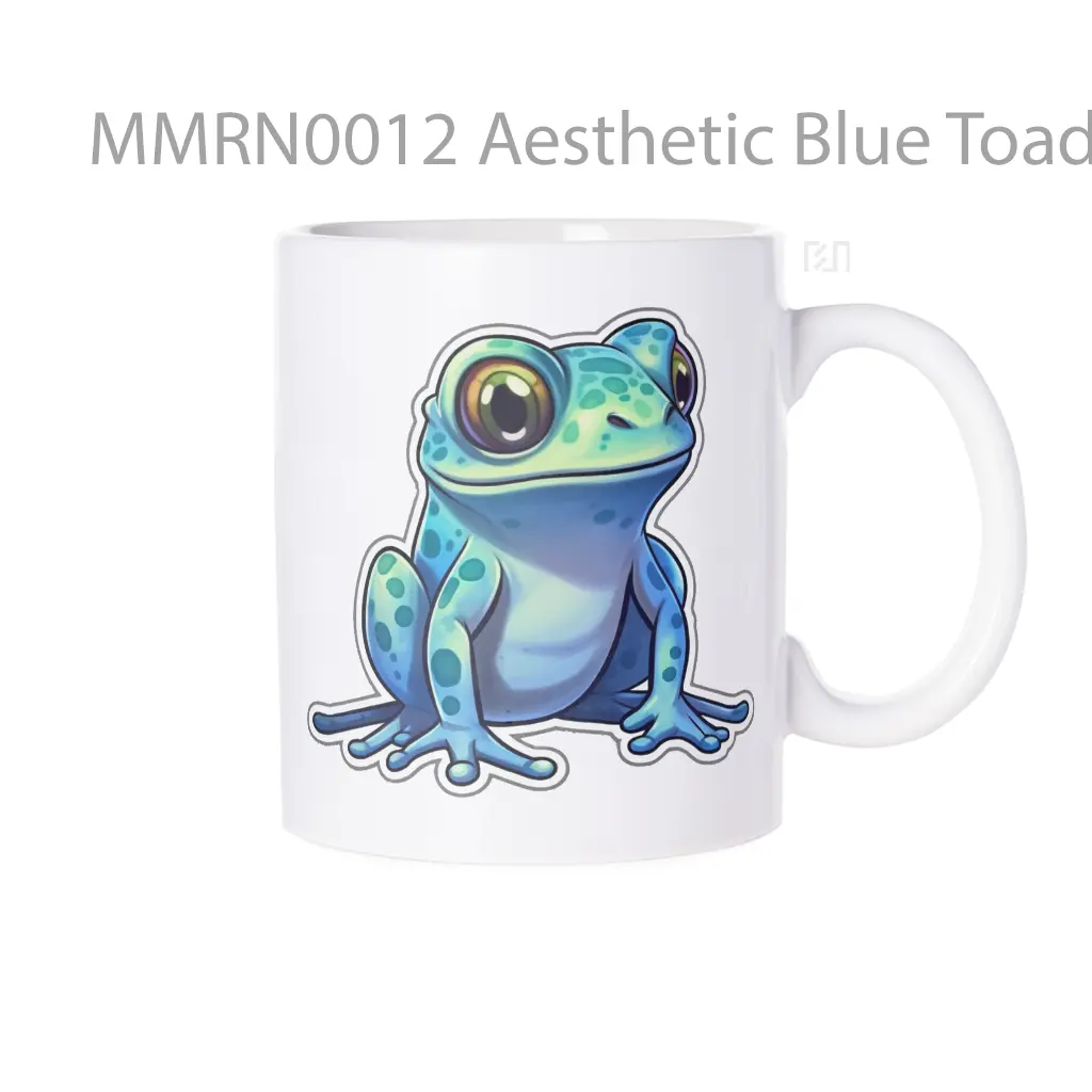 Aesthetic Blue Toad Gelas Keramik Mug