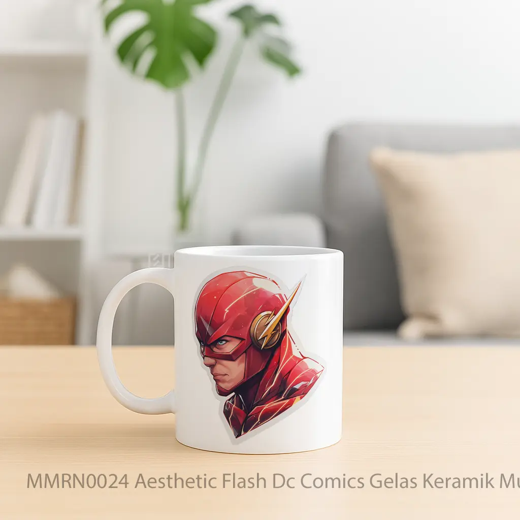 Aesthetic Flash Dc Comics Gelas Keramik Mug - Sudut 2