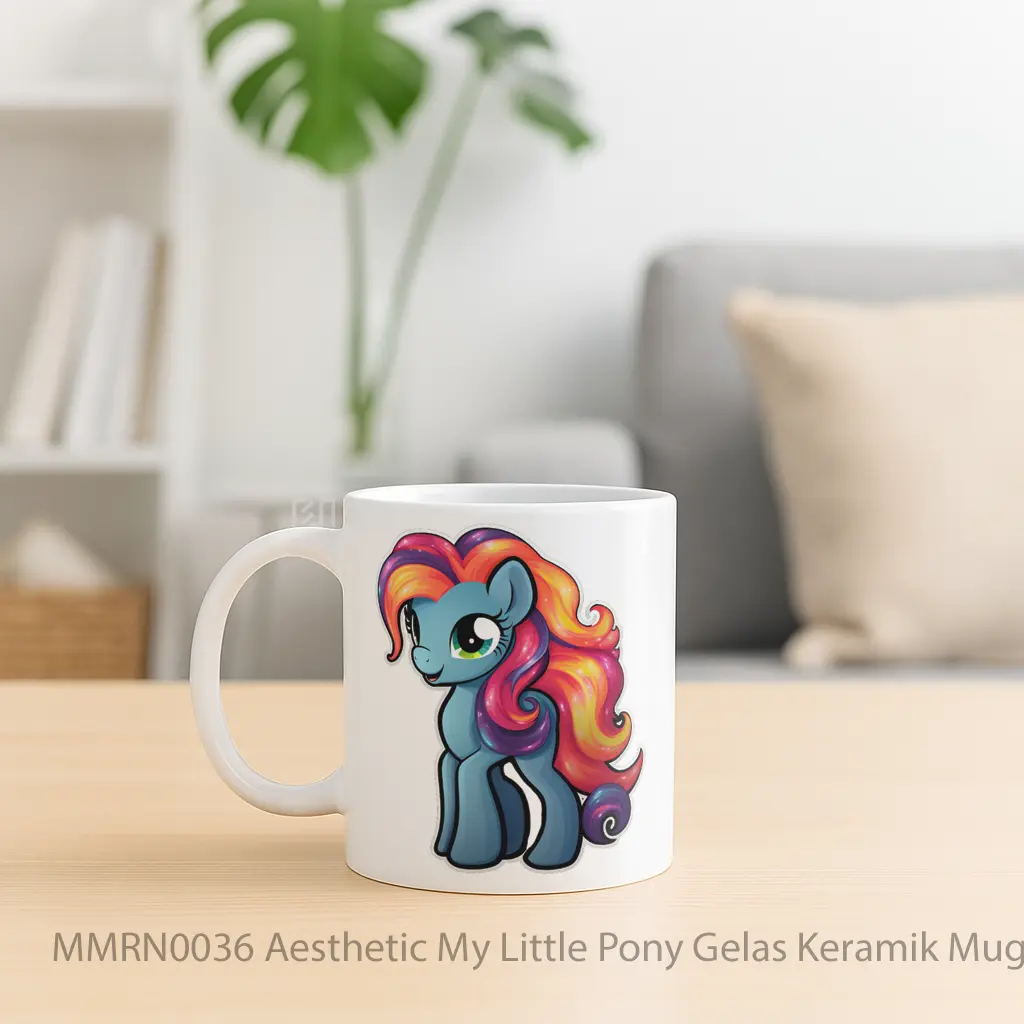 Aesthetic My Little Pony Gelas Keramik Mug - Sudut 2