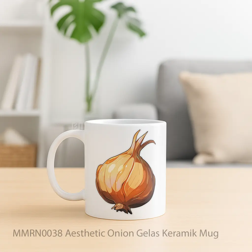 Aesthetic Onion Gelas Keramik Mug - Sudut 2