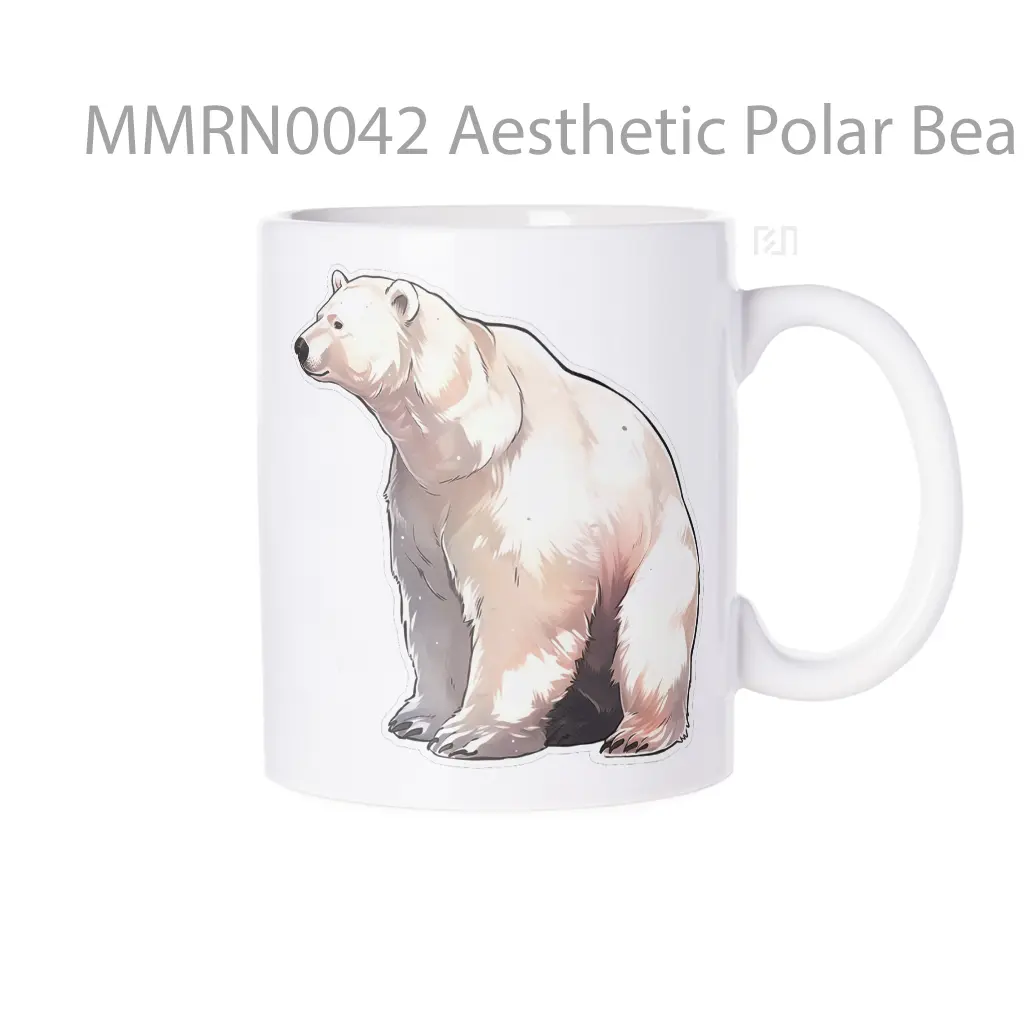 Aesthetic Polar Bear Gelas Keramik Mug