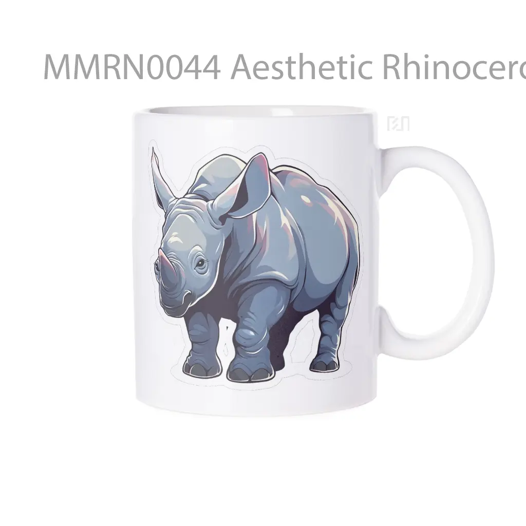 Aesthetic Rhinoceros Gelas Keramik Mug