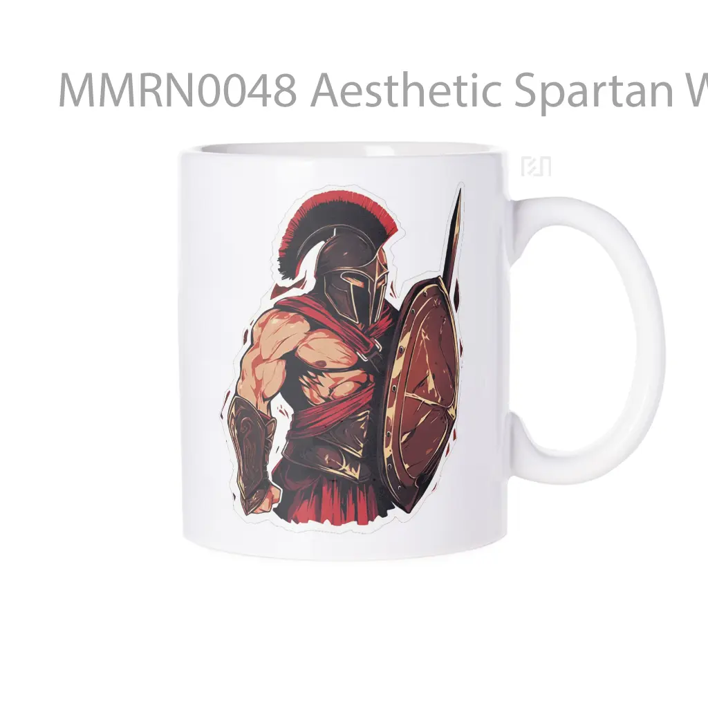 Aesthetic Spartan Warrior Gelas Keramik Mug