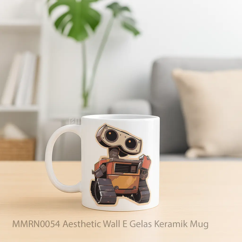 Aesthetic Wall E Gelas Keramik Mug - Sudut 2