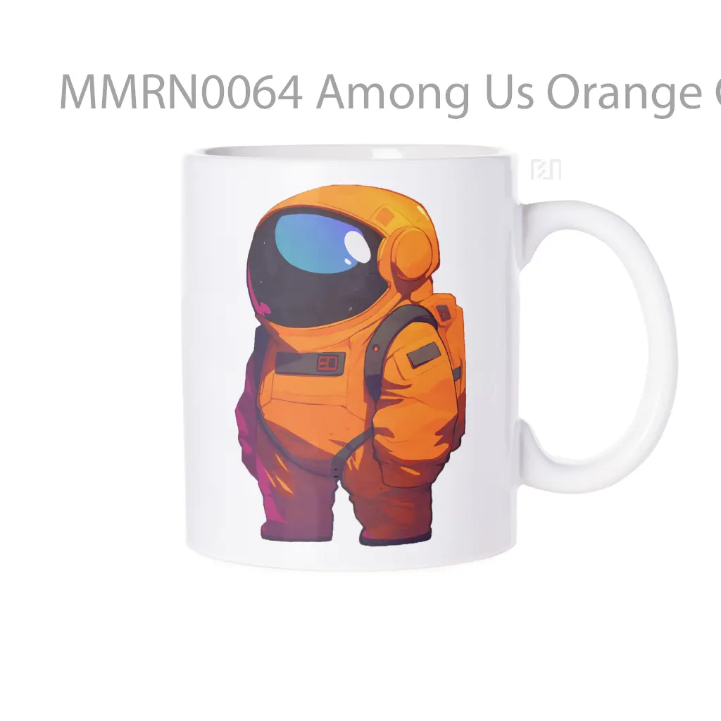 Among Us Orange Crewmate Gelas Keramik Mug
