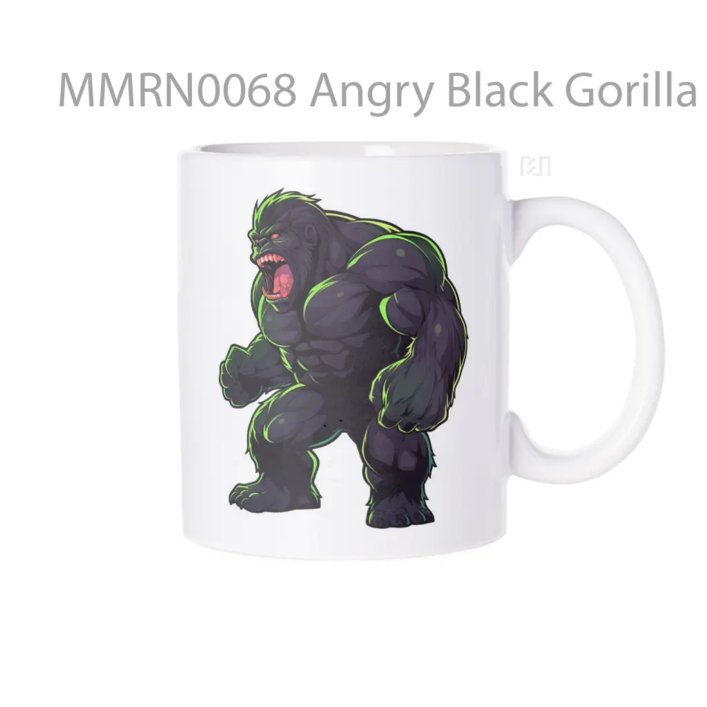 Angry Black Gorilla Gelas Keramik Mug