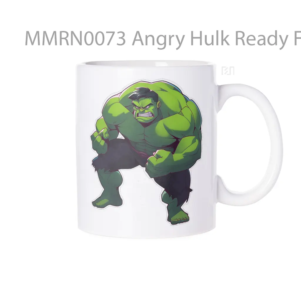 Angry Hulk Ready For Battle Marvel Gelas Keramik Mug