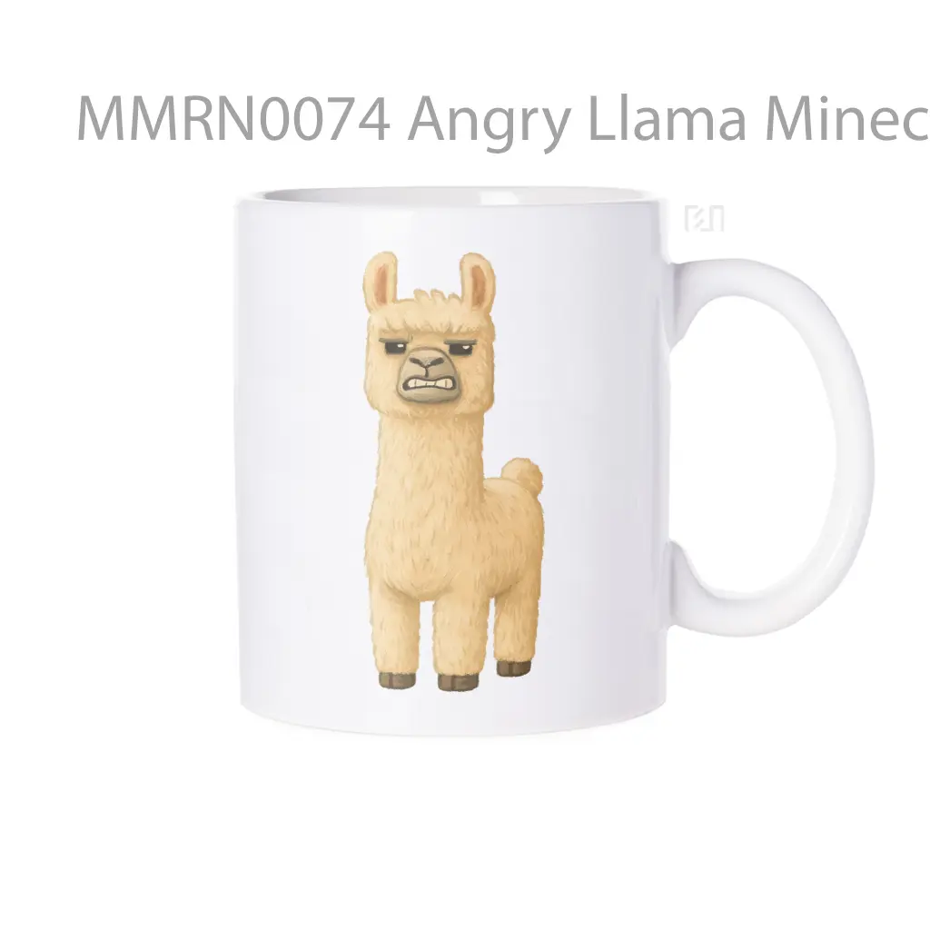 Angry Llama Minecraft Movie Gelas Keramik Mug
