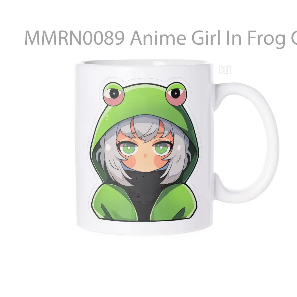 Anime Girl In Frog Costume Gelas Keramik Mug