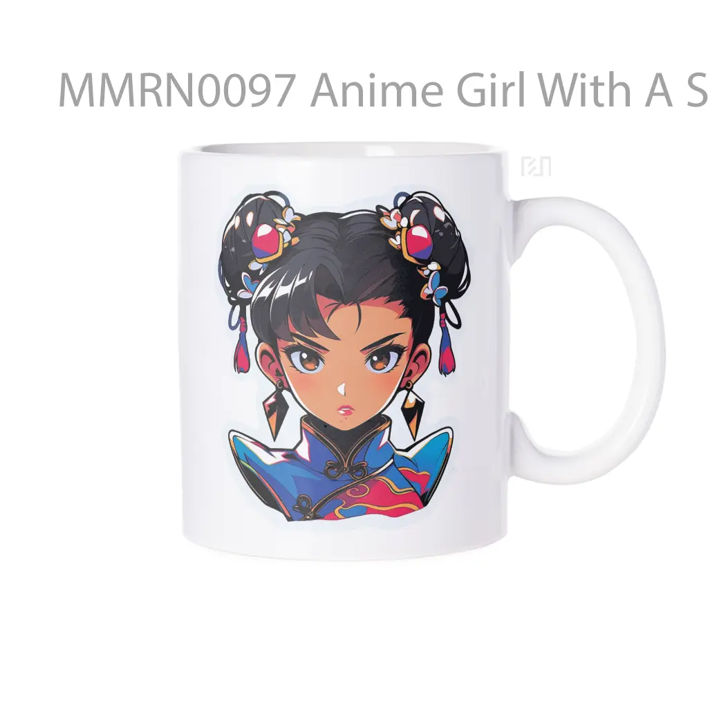 Anime Girl With A Serious Look Gelas Keramik Mug