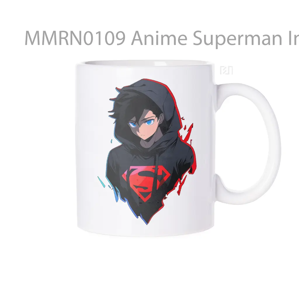 Anime Superman In A Hoodie Gelas Keramik Mug