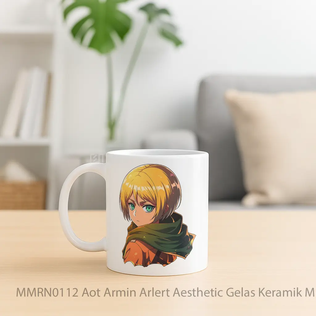 Aot Armin Arlert Aesthetic Gelas Keramik Mug - Sudut 2