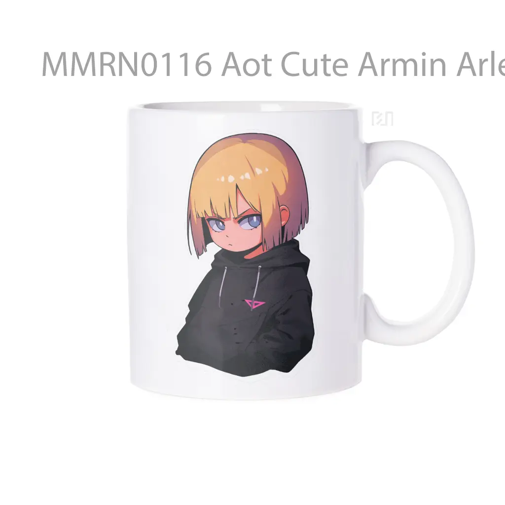 Aot Cute Armin Arlert In A Black Hoodie Gelas Keramik Mug