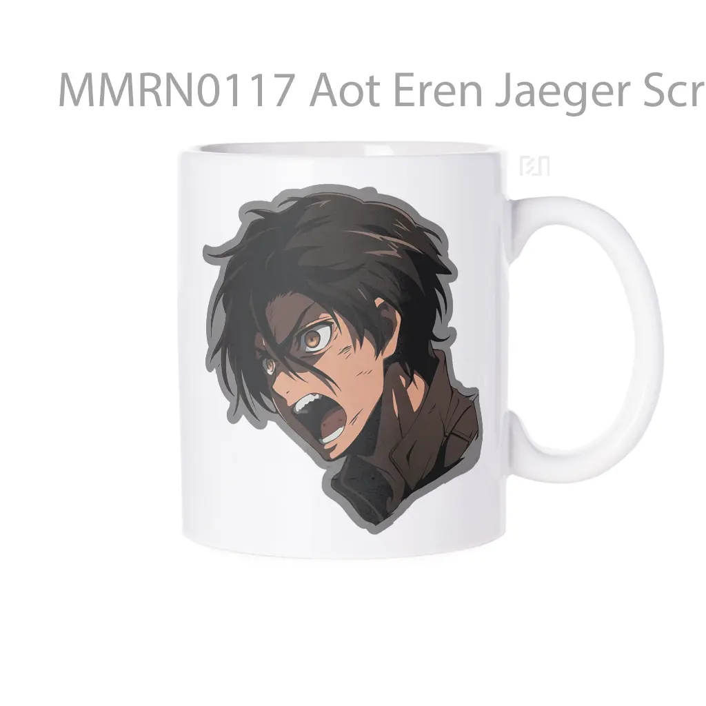 Aot Eren Jaeger Screams Gelas Keramik Mug