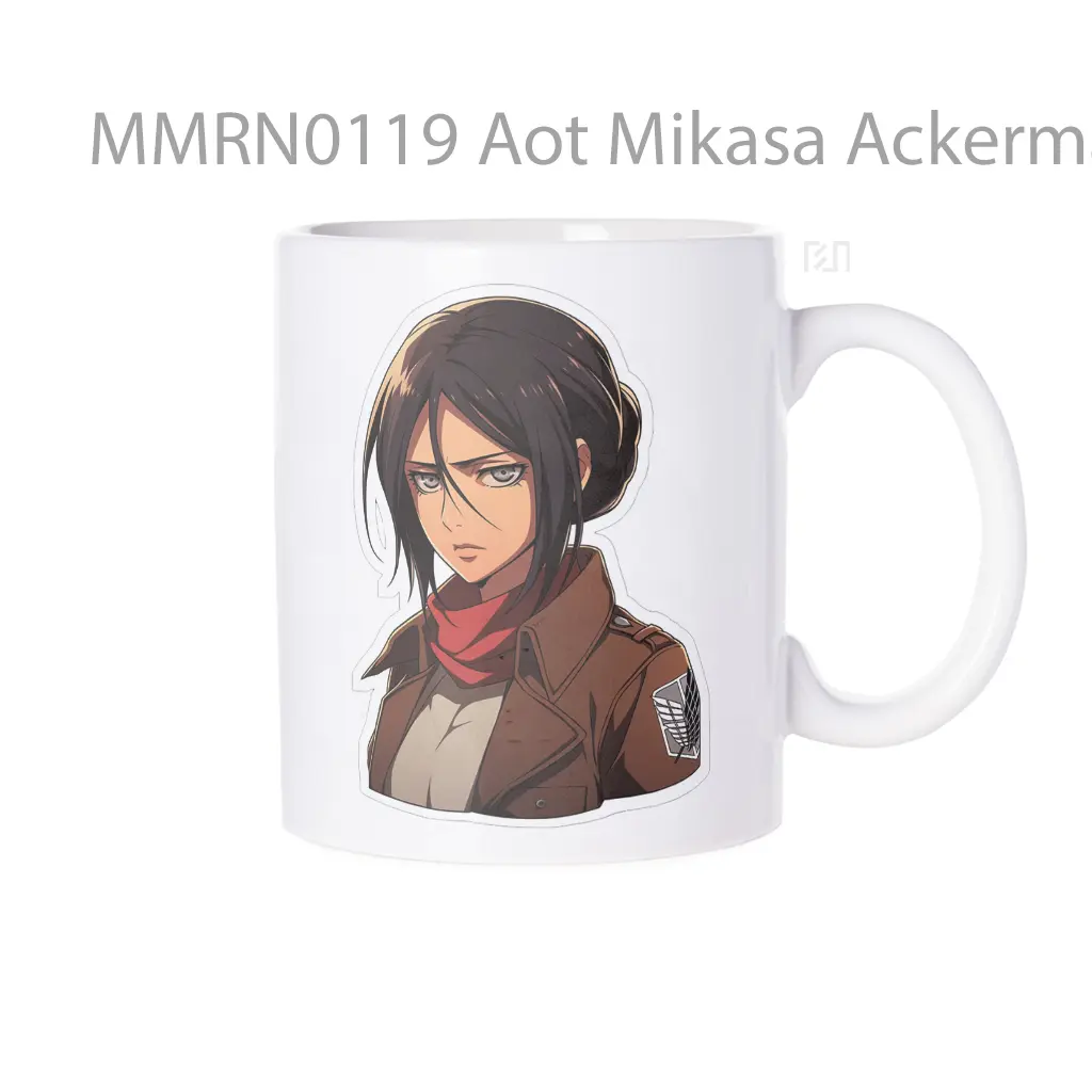 Aot Mikasa Ackerman Anime Gelas Keramik Mug