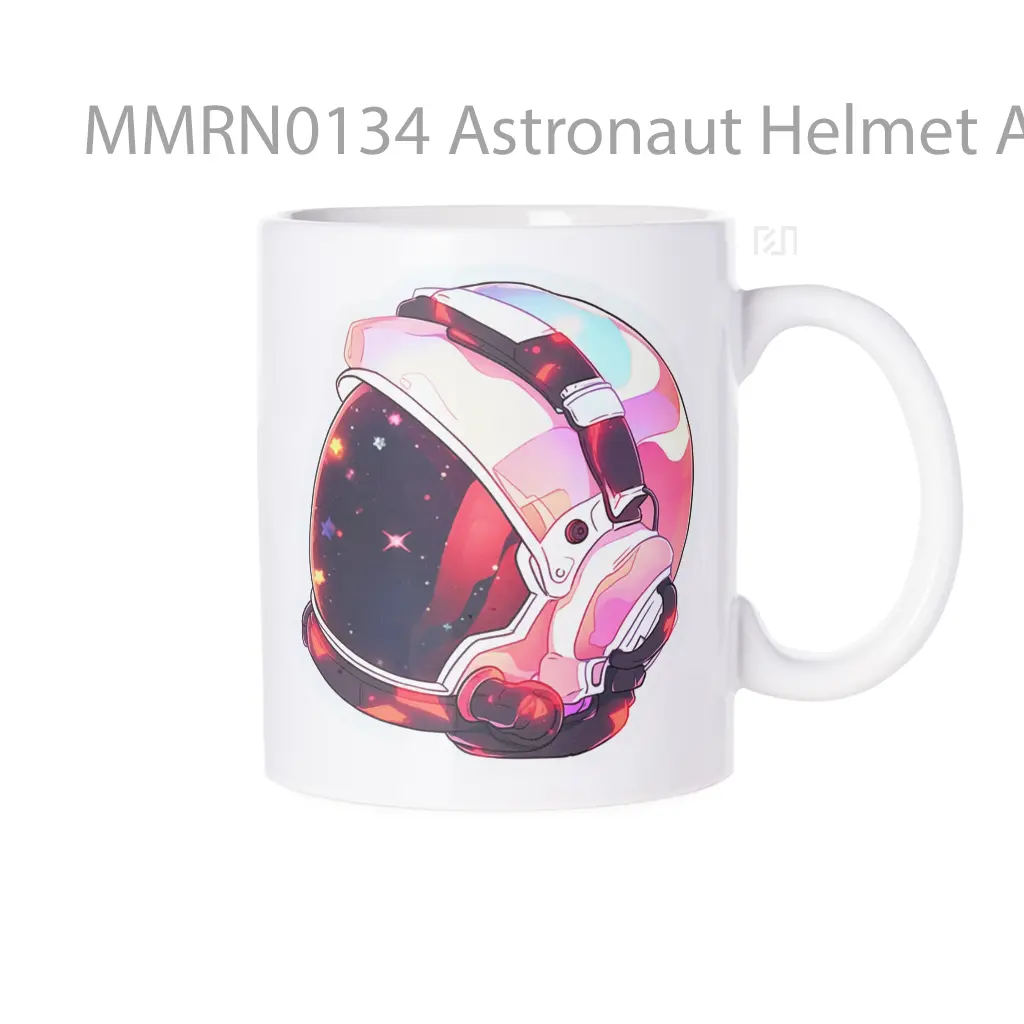Astronaut Helmet Art Gelas Keramik Mug