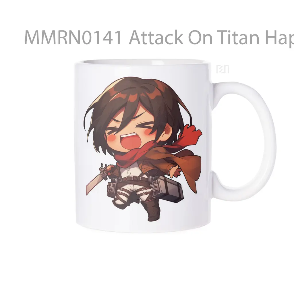 Attack On Titan Happy Mikasa Gelas Keramik Mug