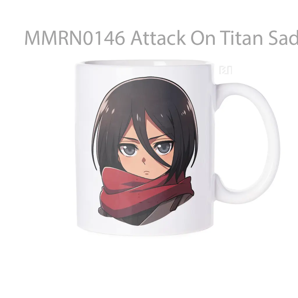 Attack On Titan Sad Mikasa Gelas Keramik Mug