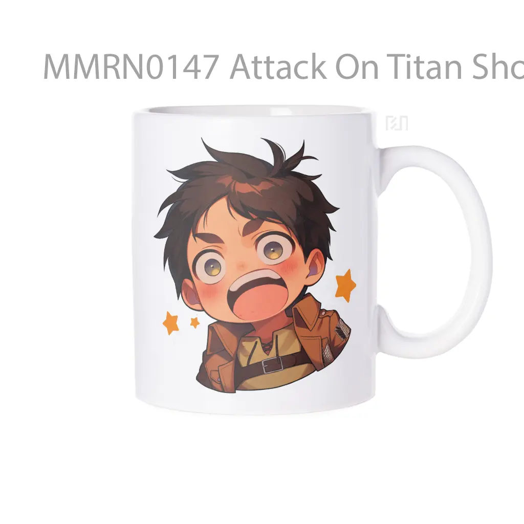 Attack On Titan Shocked Eren Gelas Keramik Mug