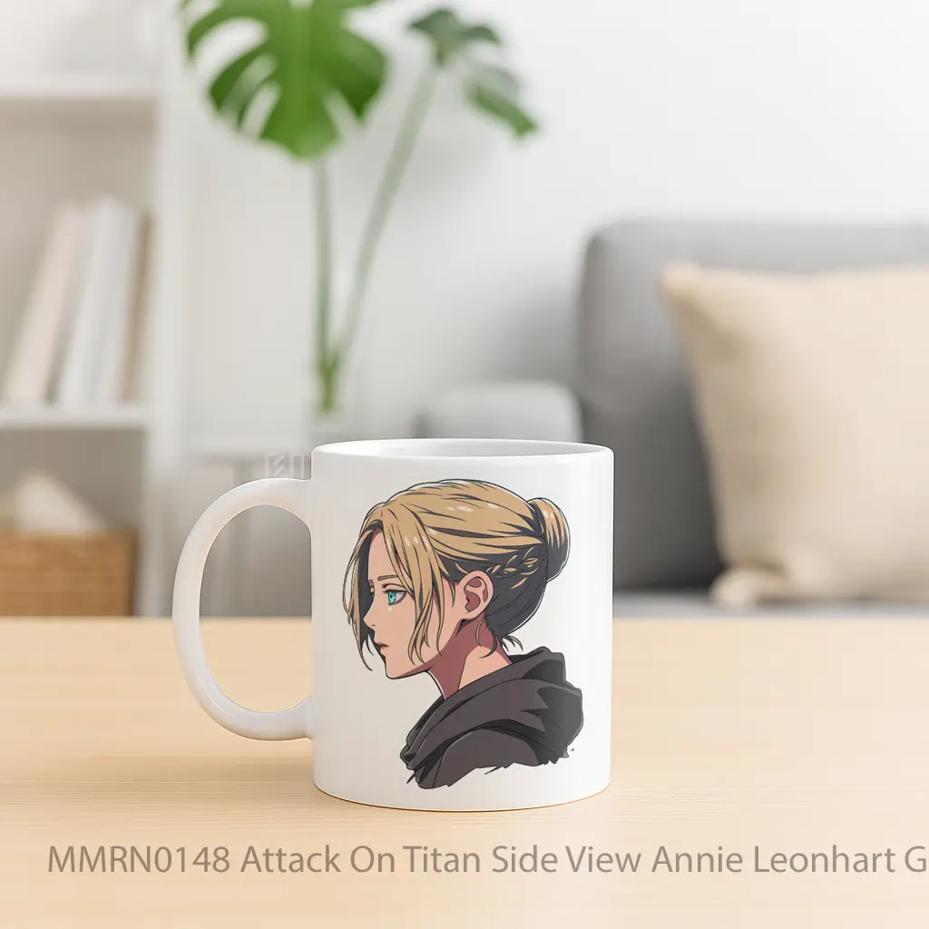 Attack On Titan Side View Annie Leonhart Gelas Keramik Mug - Sudut 2