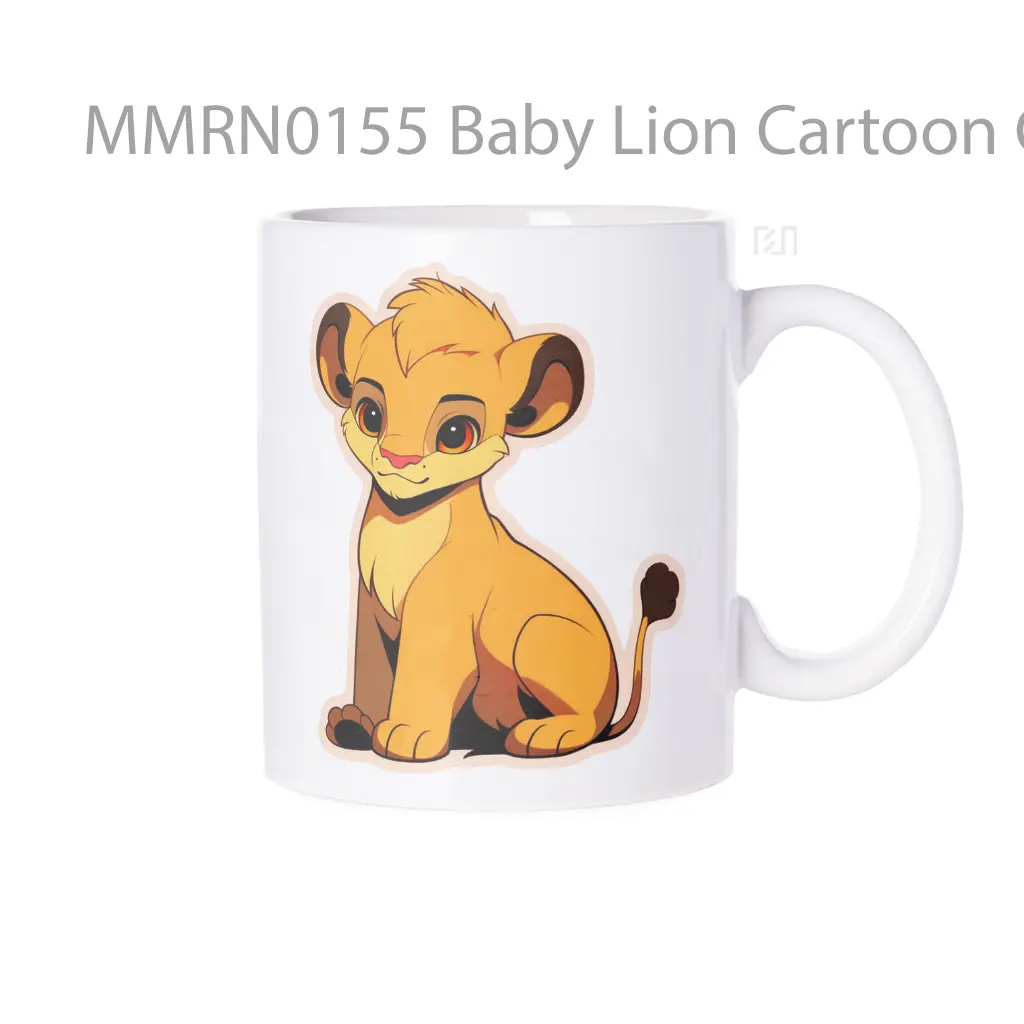 Baby Lion Cartoon Gelas Keramik Mug