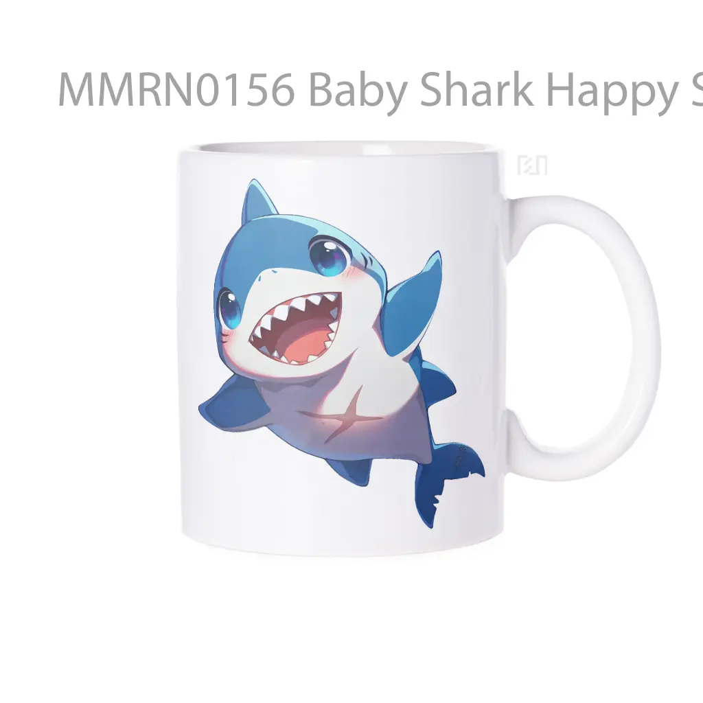 Baby Shark Happy Swim Gelas Keramik Mug