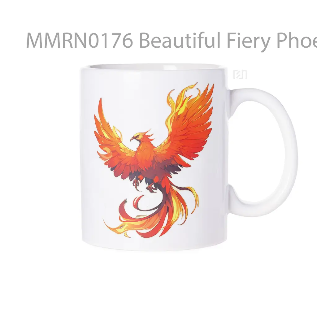 Beautiful Fiery Phoenix Gelas Keramik Mug