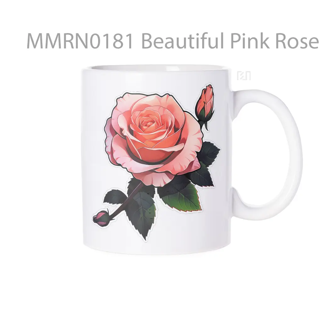 Beautiful Pink Rose Gelas Keramik Mug