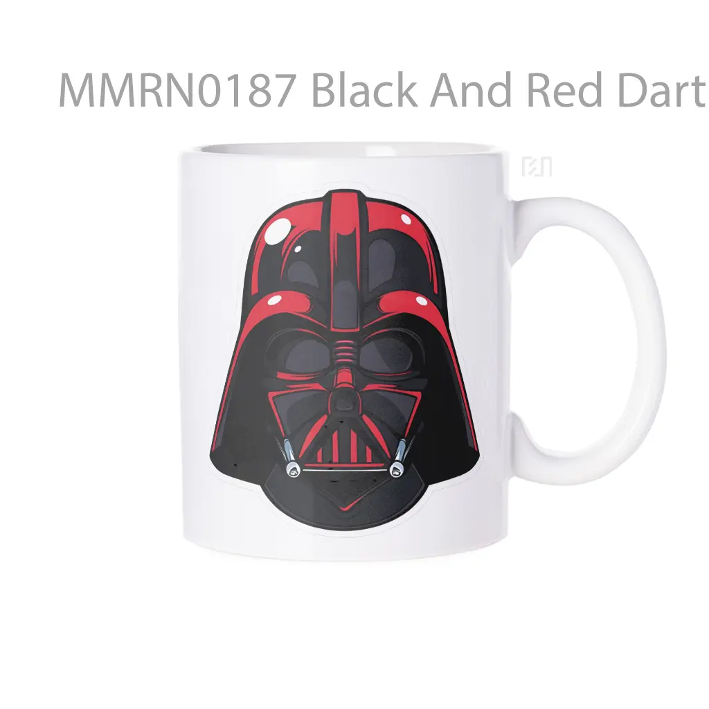 Black And Red Darth Vader Helmet Gelas Keramik Mug