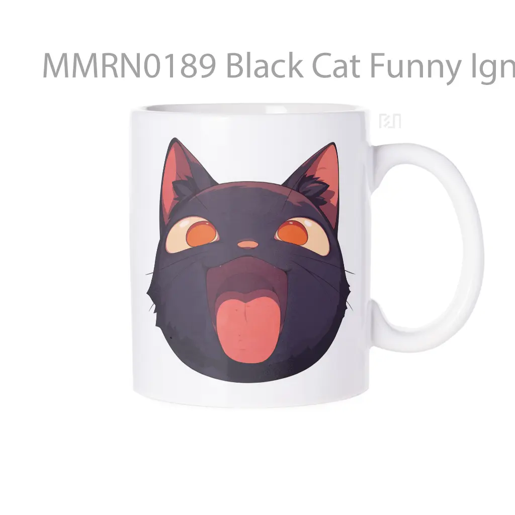 Black Cat Funny Ignorant Hype Gelas Keramik Mug